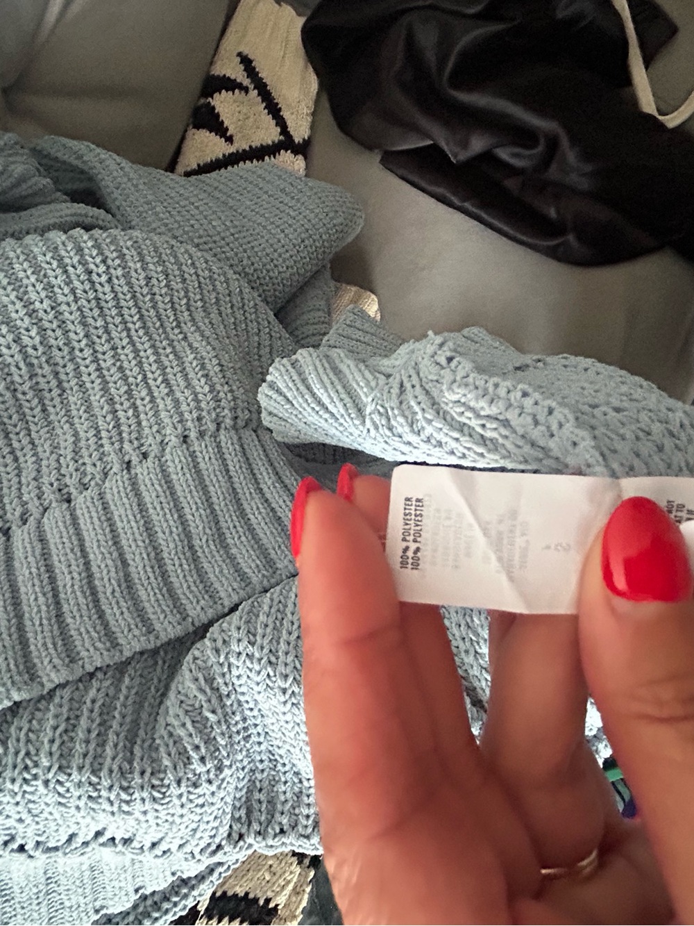 Aerie, chunky knit oversized, mock neck sweater XL - Picture 4 of 6